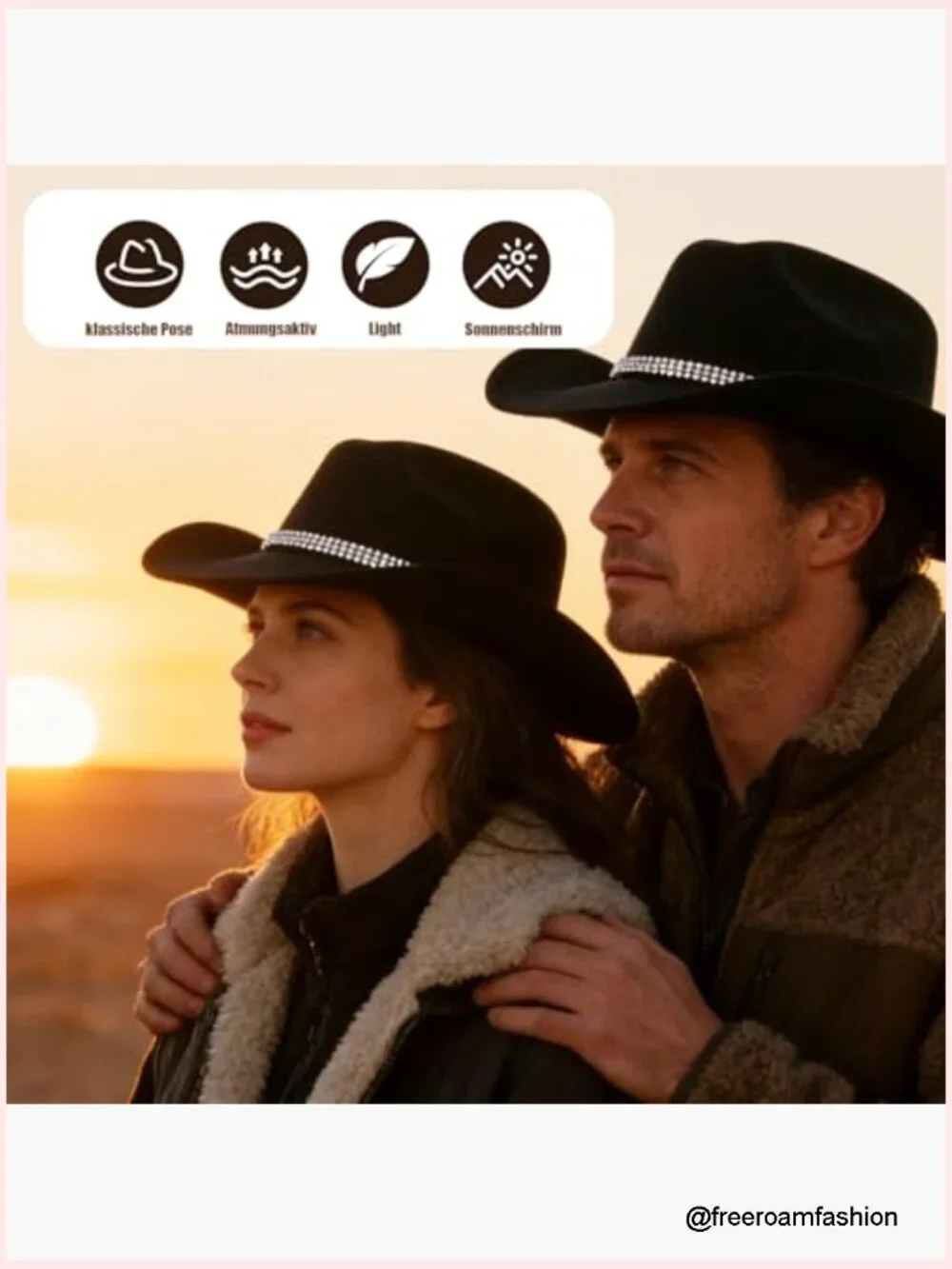 Unisex Felt Western Cowboy Hat - Classic Tejana Style Fedora for Adults